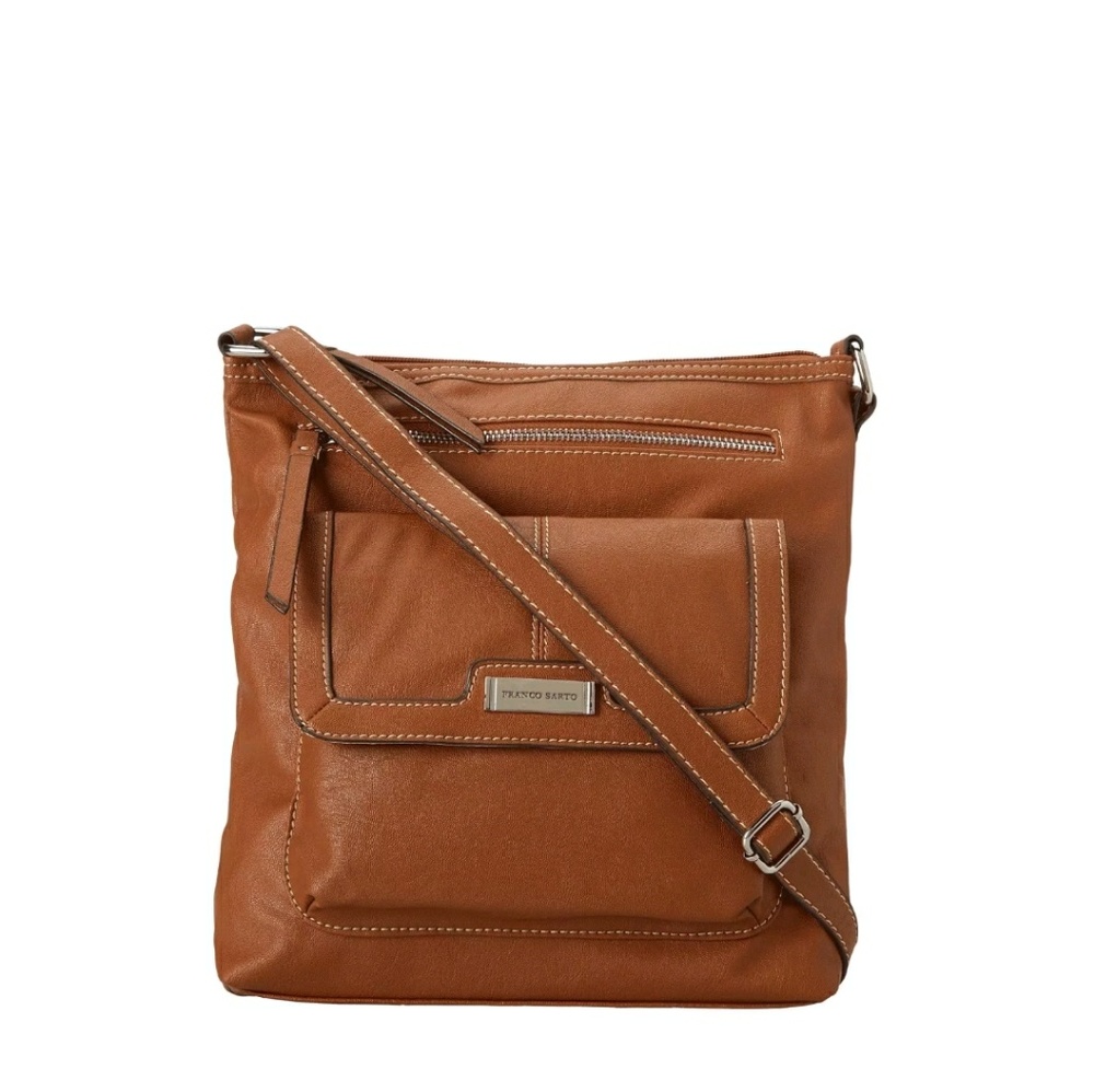 Franco Sarto Oversized Tan Crossbody Pocketbook